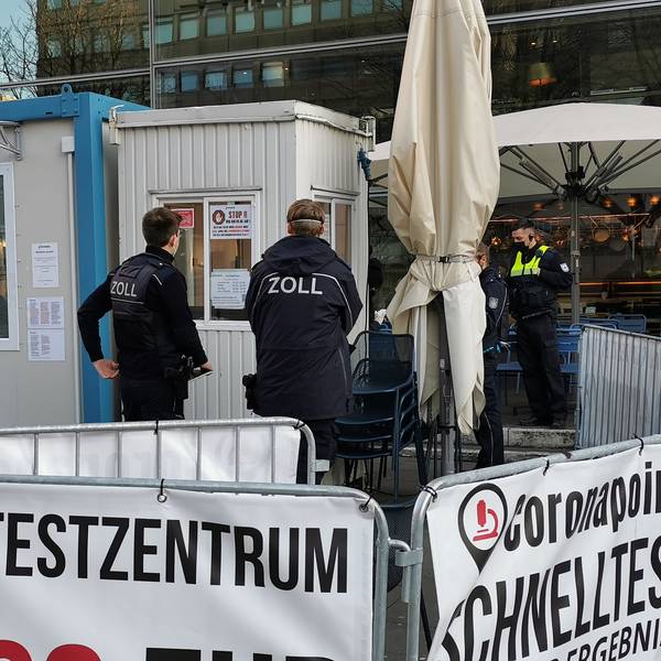 Razzia Coronatestzentrum Köln