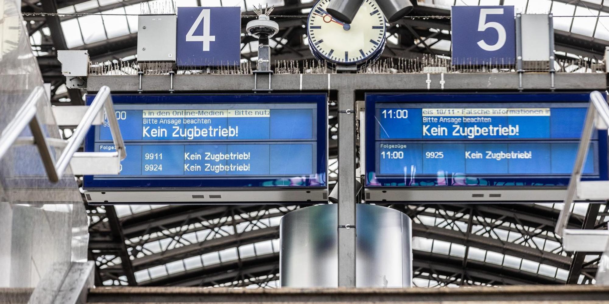 gesperrte Gleise Köln