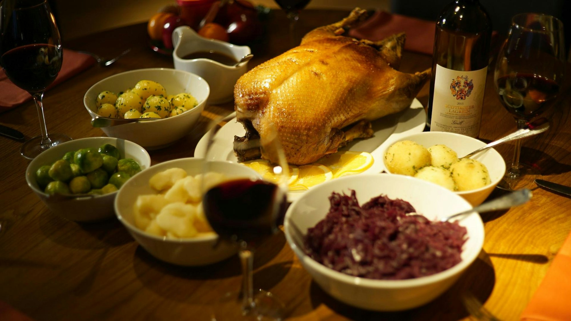 Ein Gänsemenü (Symbolfoto).