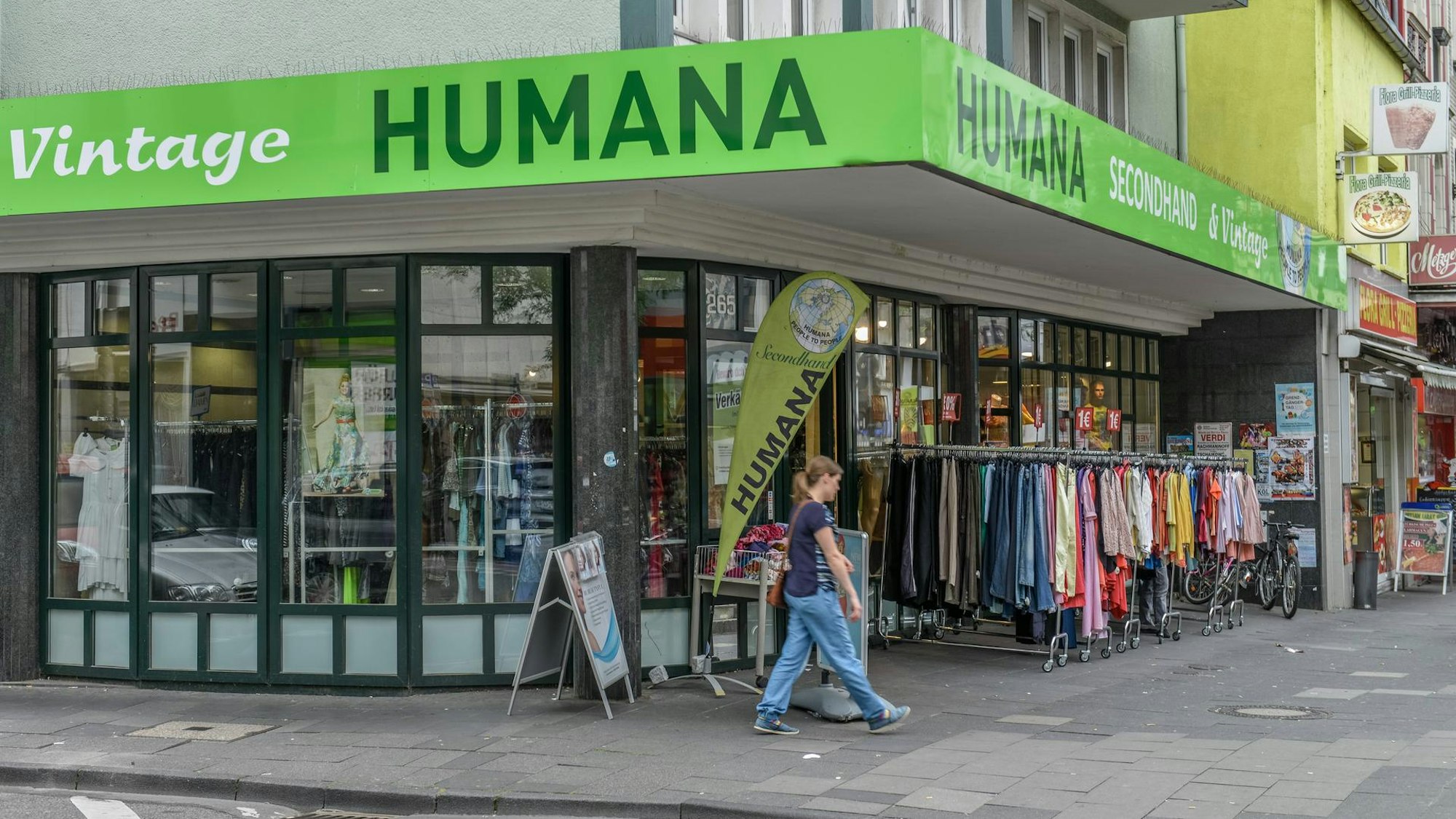 Eine große Auswahl gibt es in den Humana-Shops in Köln.
