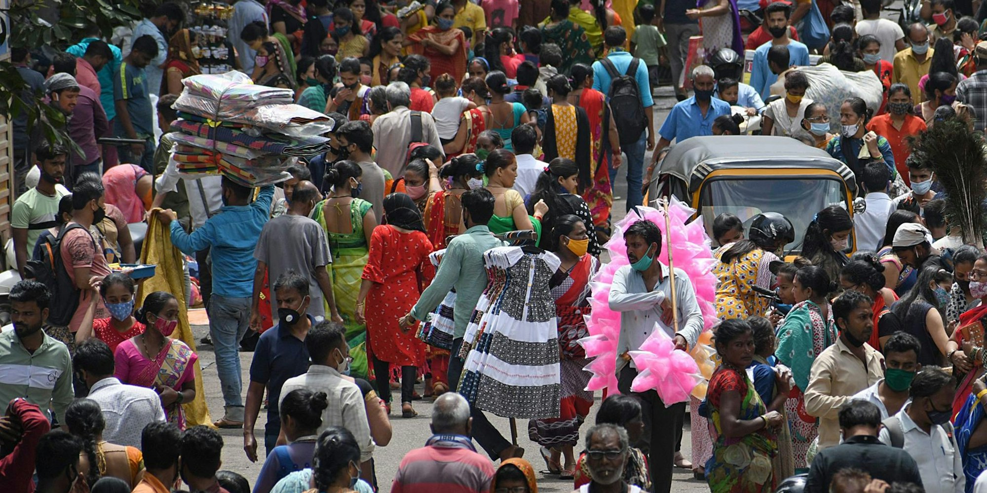 Wochenmarkt in Indien