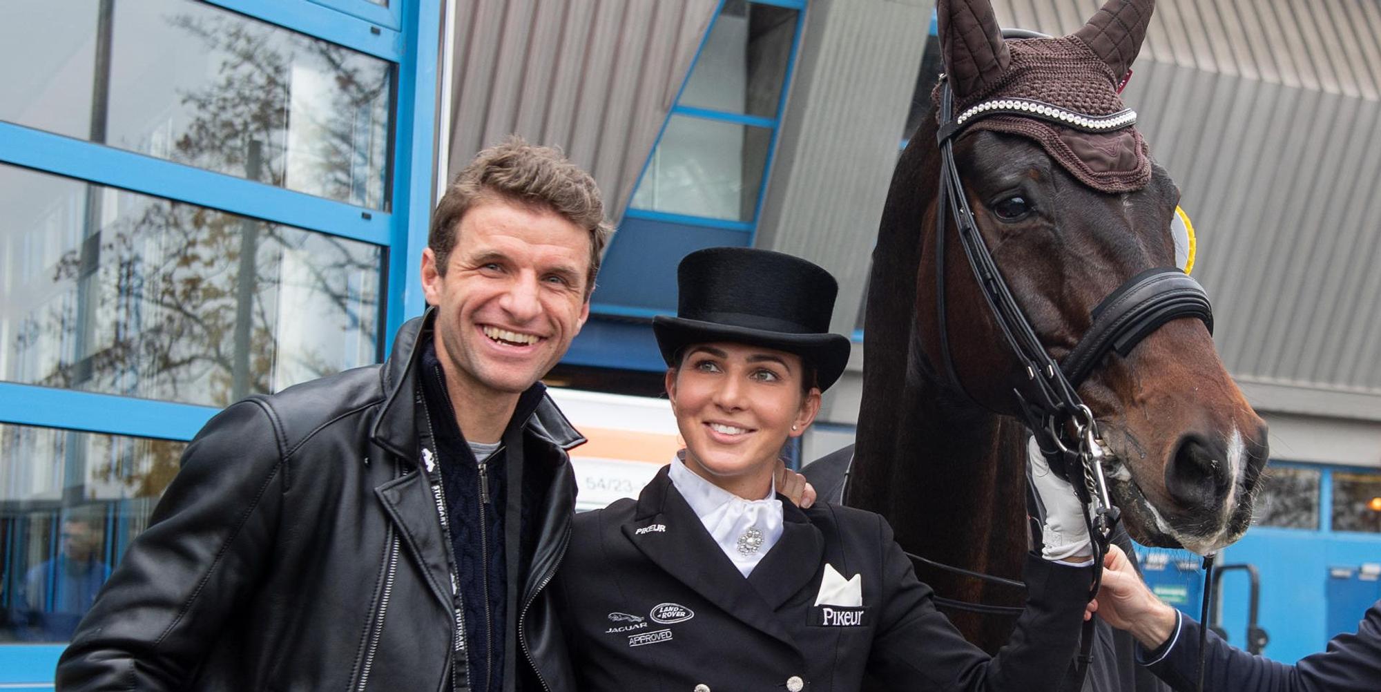 Thomas Müller mit Pferd