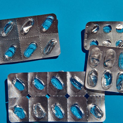 Tablettenverpackung leer