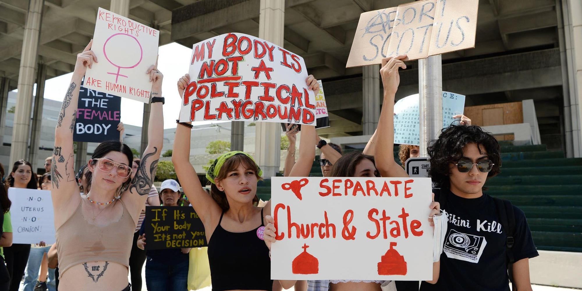 Pro-Abtreibungs Protest Flordia imago