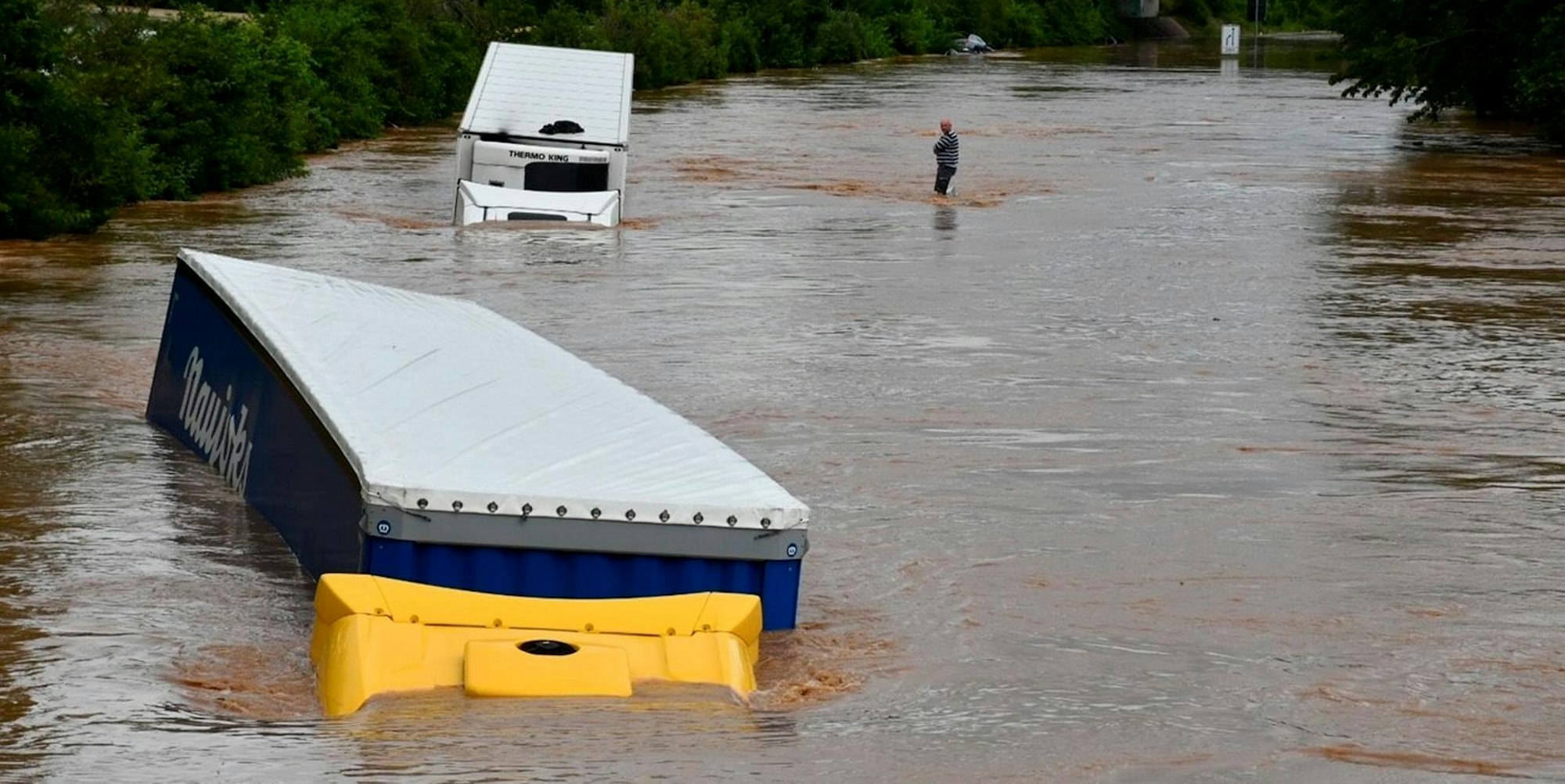 B265 während der Flut