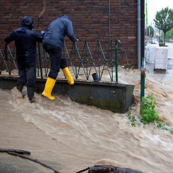 Symbolbild des Hochwassers in Overath Vilkerath.