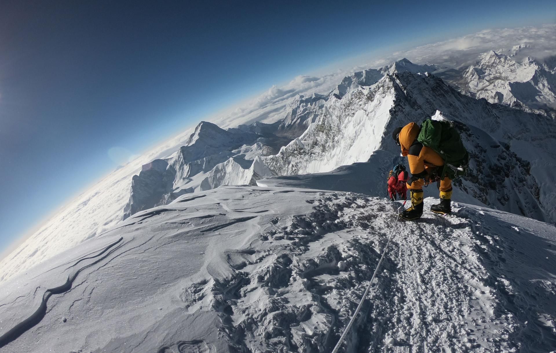Bergsteiger am Mount Everest