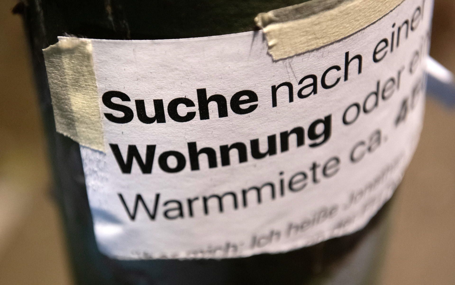 Wohnungssuche Zettel