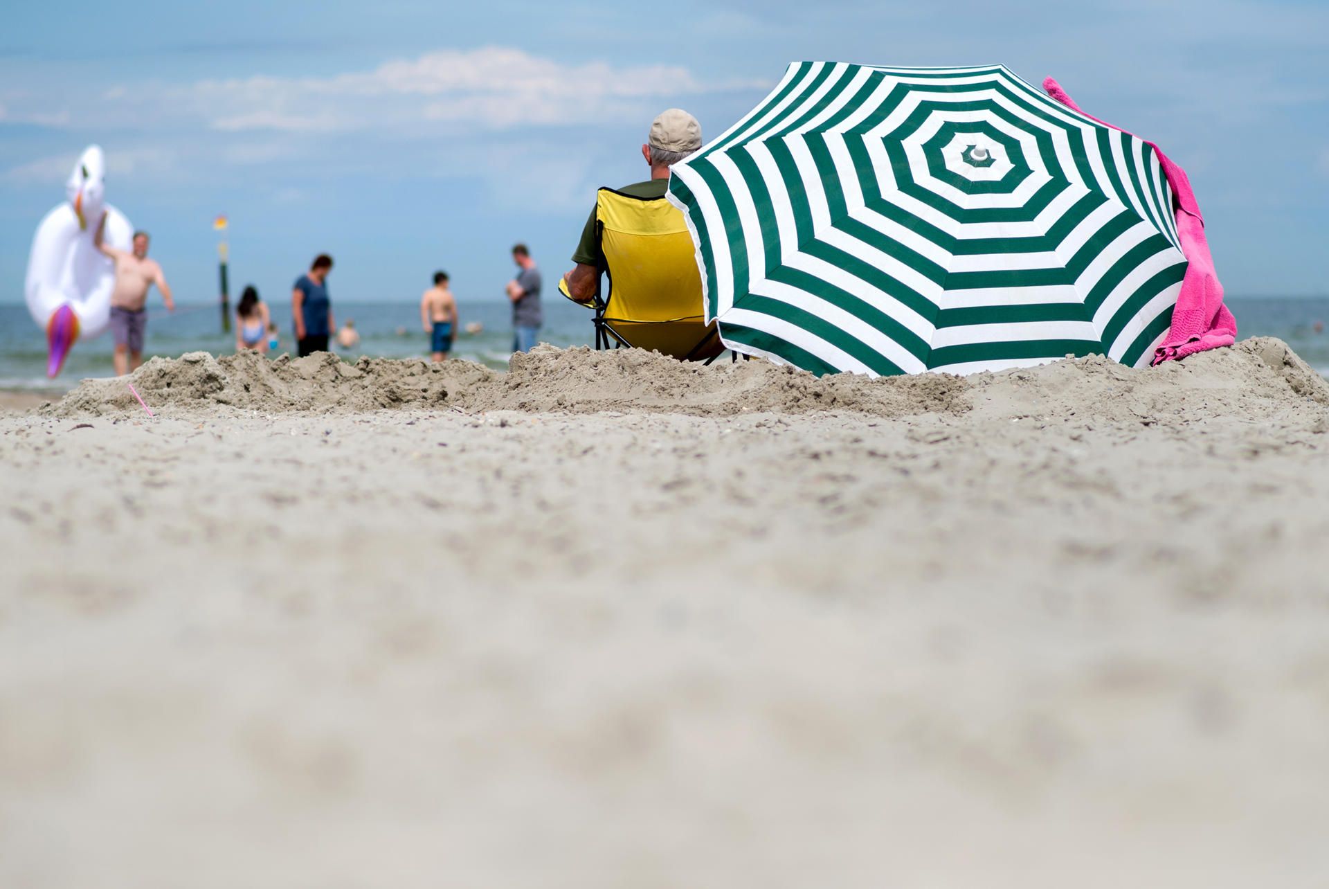 Urlaub Strand symbolbild