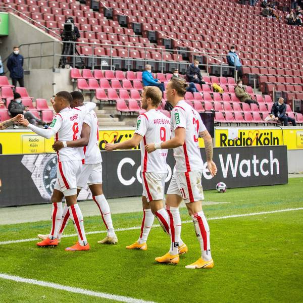 FC-Spieler beim Spiel gegen Eintracht Frankfurt