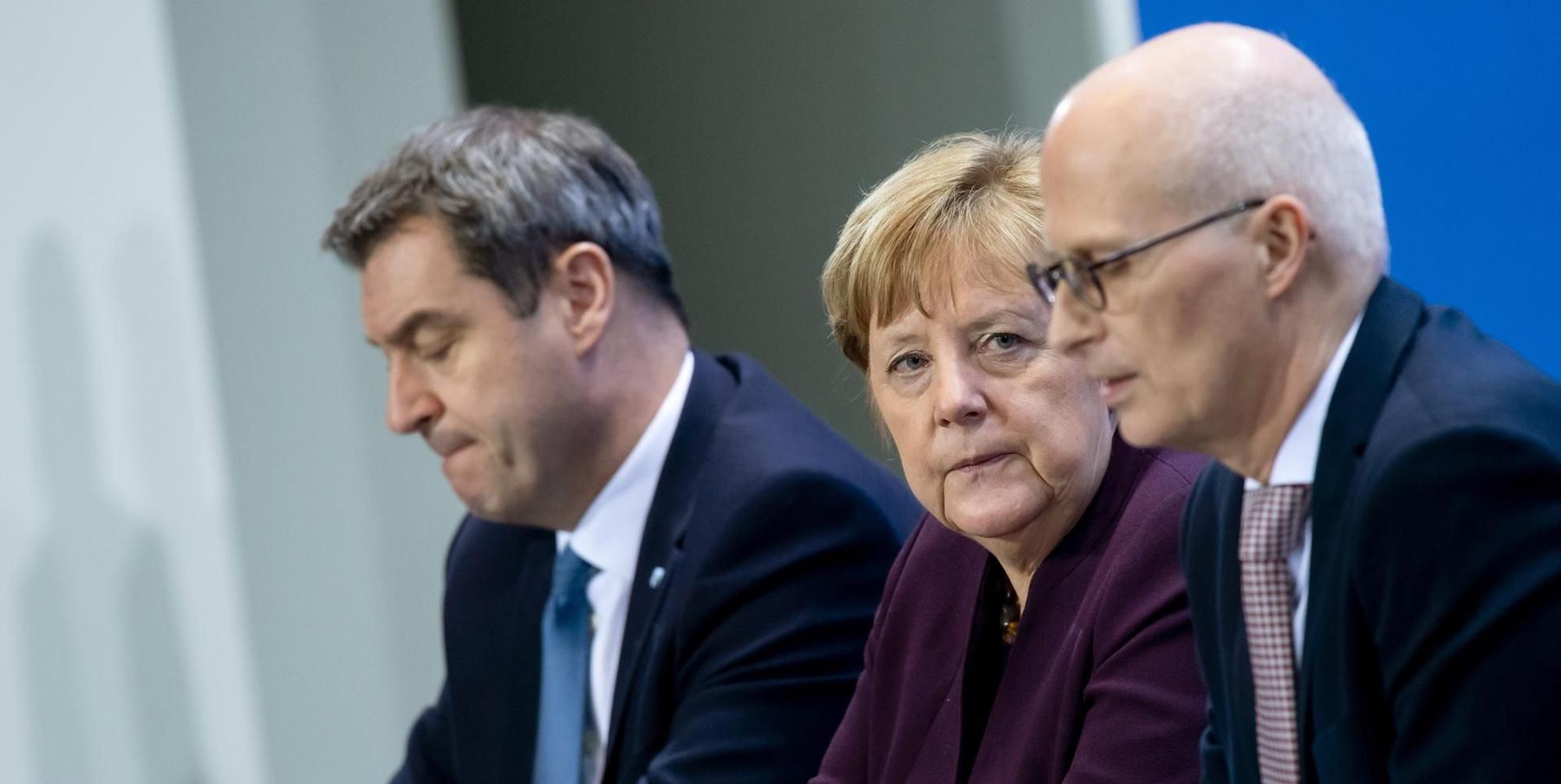 Söder Merkel Tschentscher