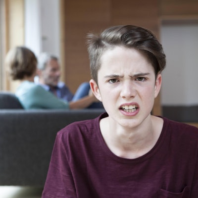 Ein schlecht gelaunter Teenager