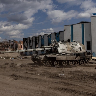 Russischer Panzer Trostyanets