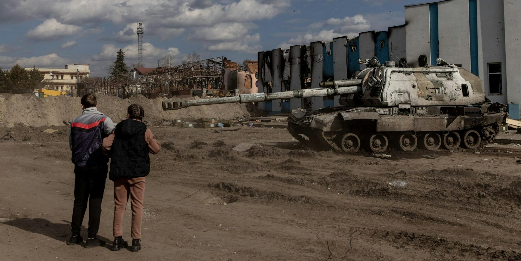 Russischer Panzer Trostyanets