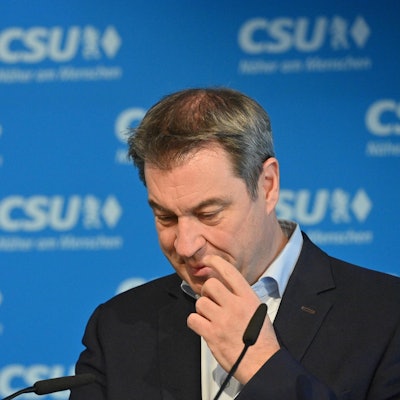 Markus Söder gesenkter Kopf