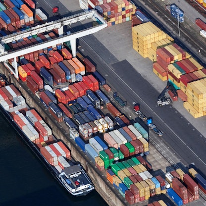 Schiffe containerhafen
