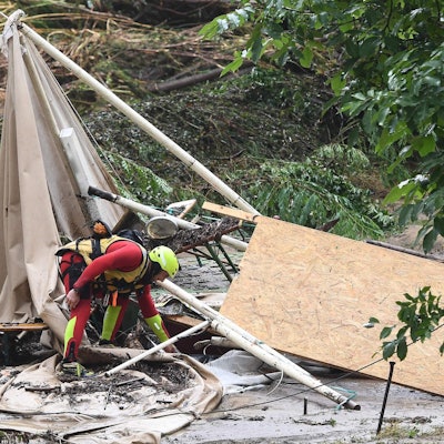 Frankreich Zetlager überschwemmung
