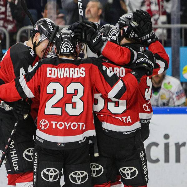Kölner Haie beim Spiel gegen die Eisbären