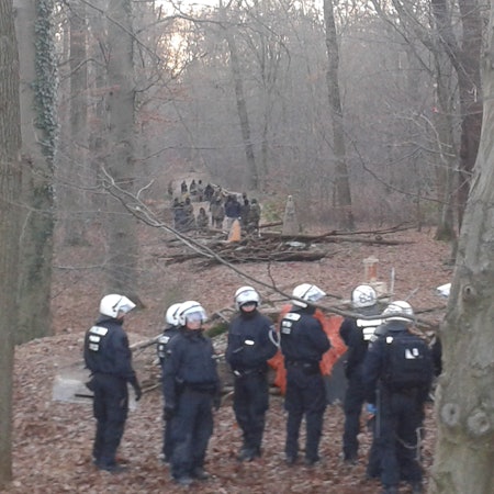 Hambach_Aktivisten_Polizei