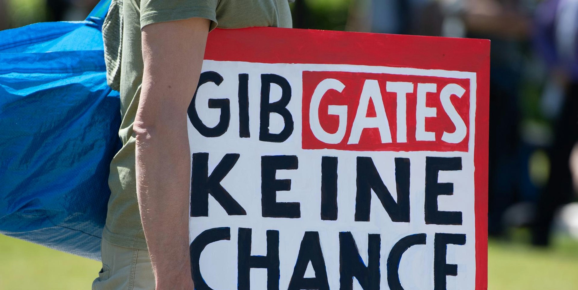 Schild Proteste