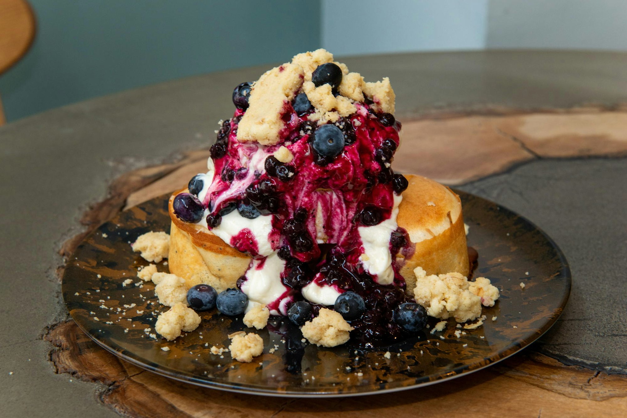 Blueberry Cheese Pancake