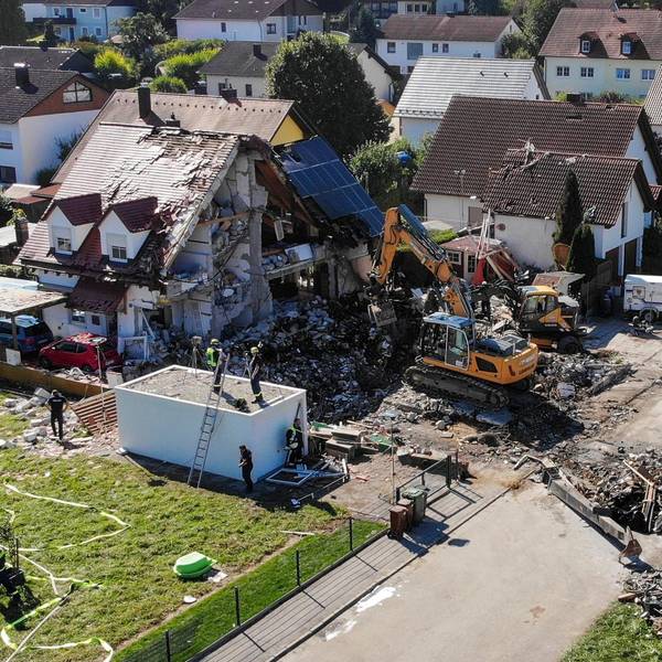 Rohrbach Haus explodiert