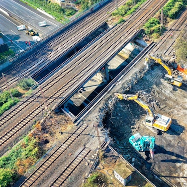Brücke A40 Abriss
