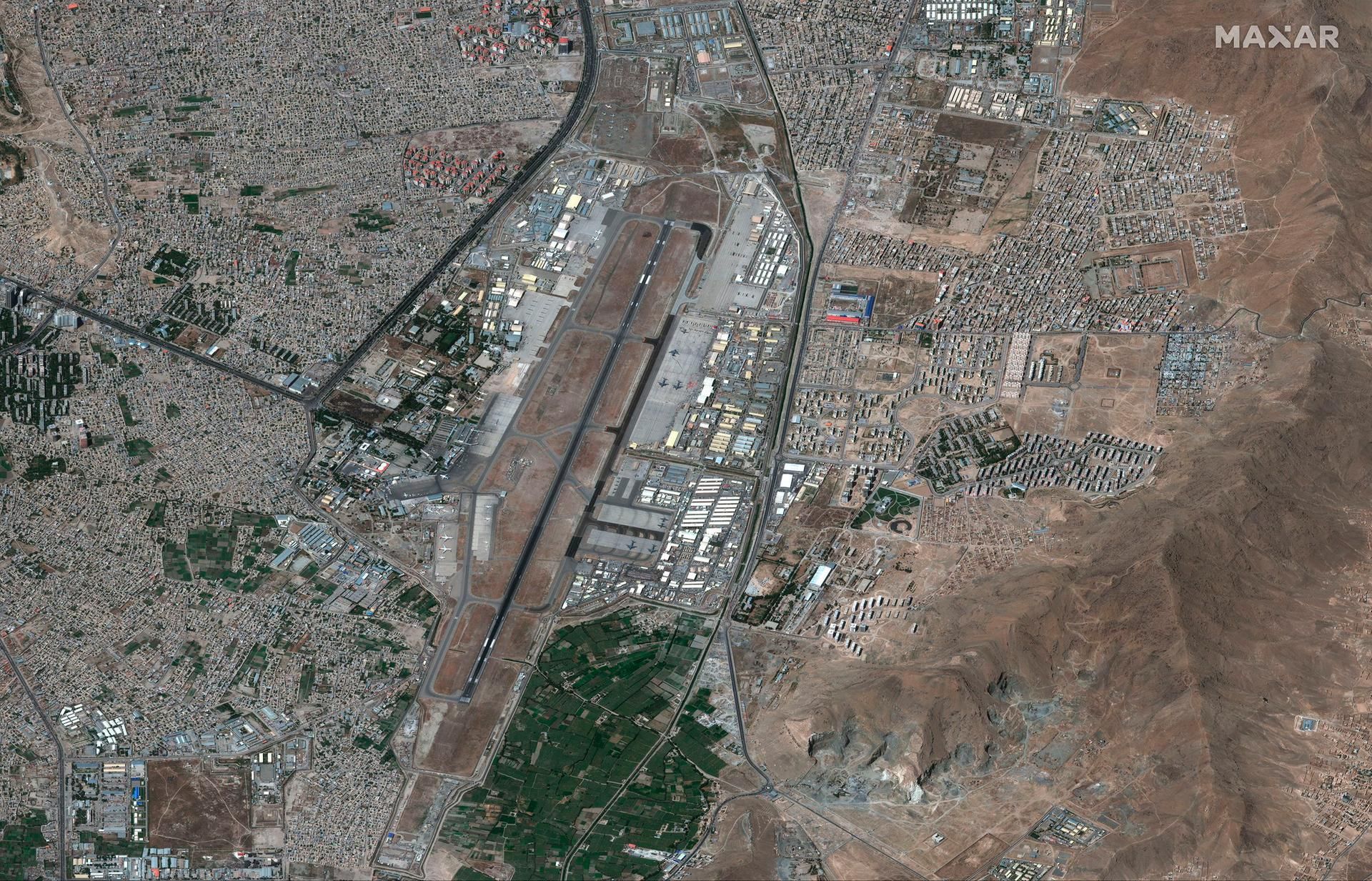 Satelittenbild von Kabul