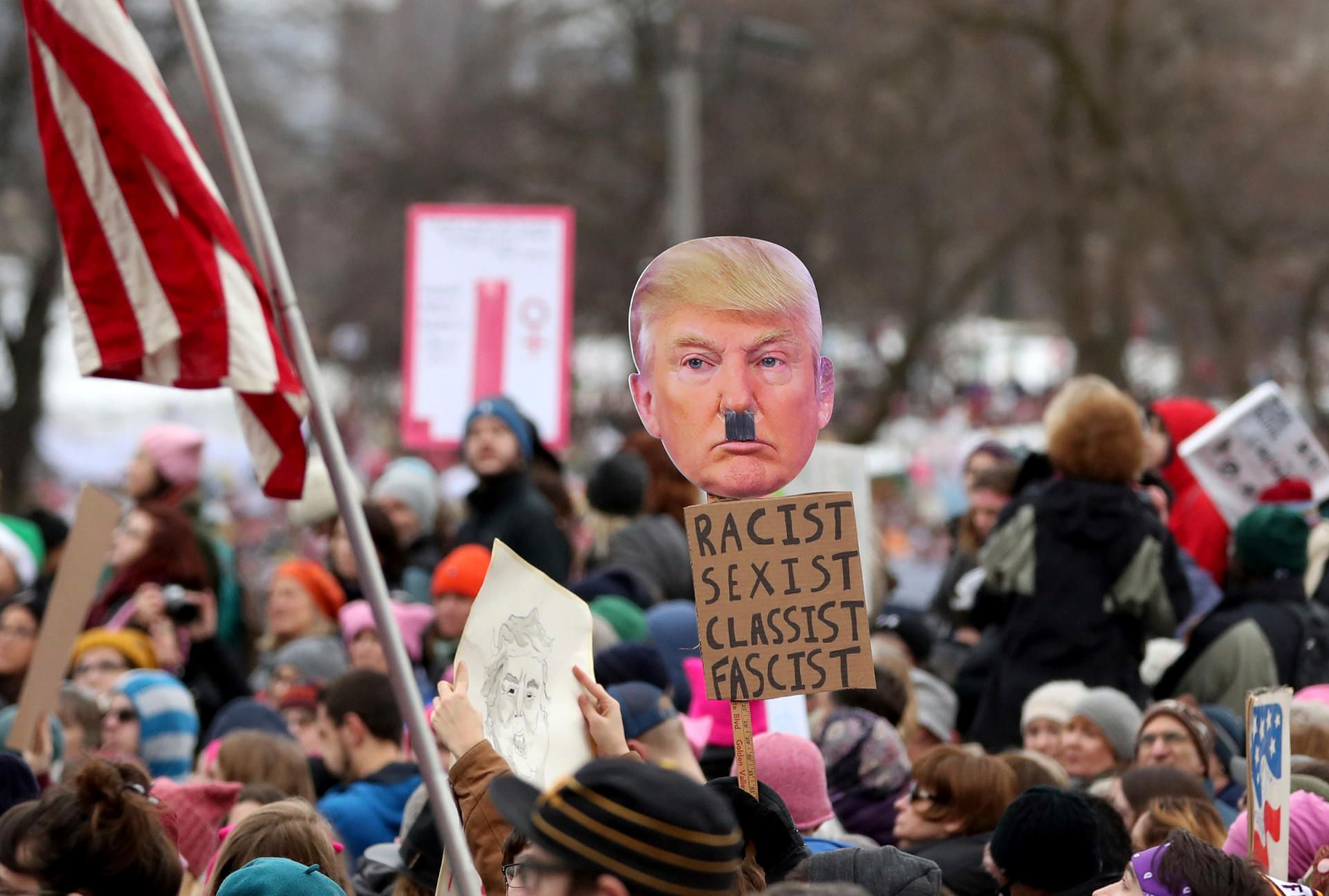 Demo Trump Hitler