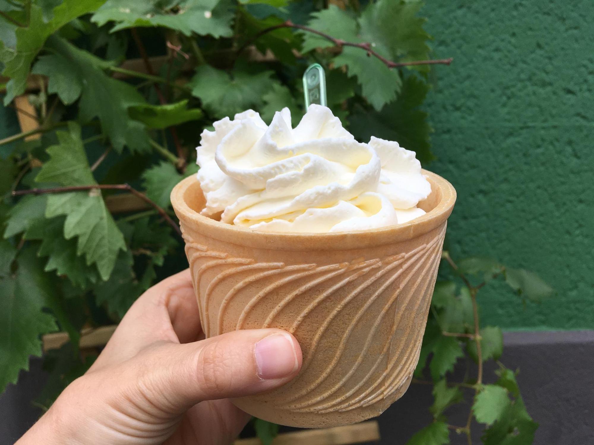 eis im waffelbecher