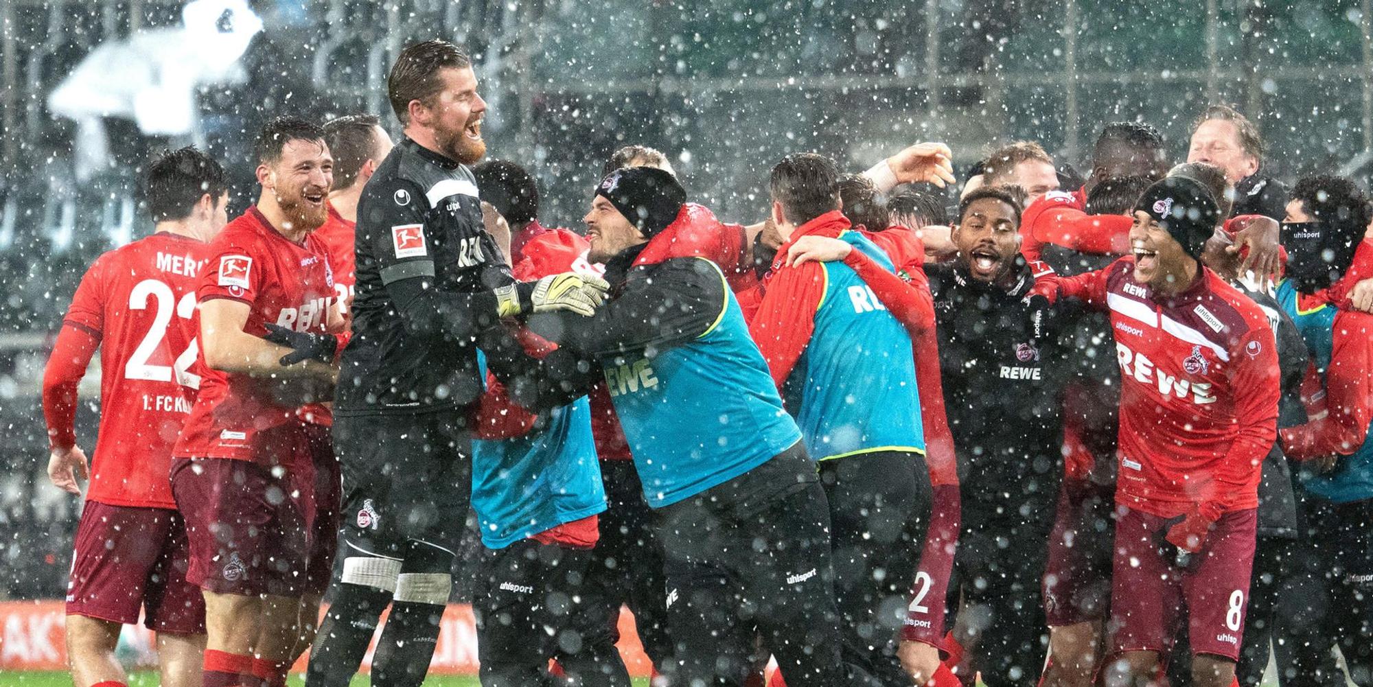 Derbysieg Jubel