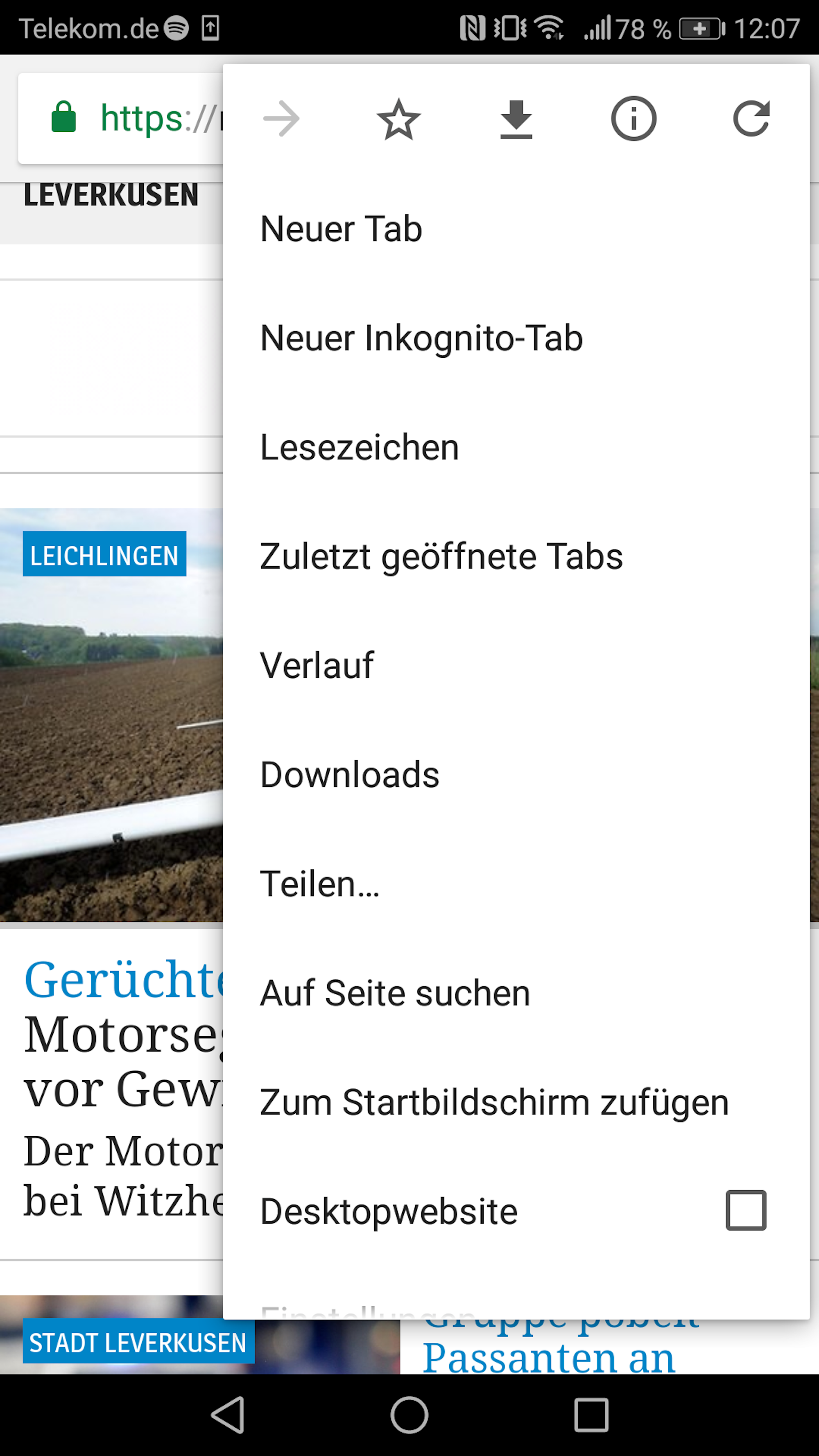 Screenshot_android startseite