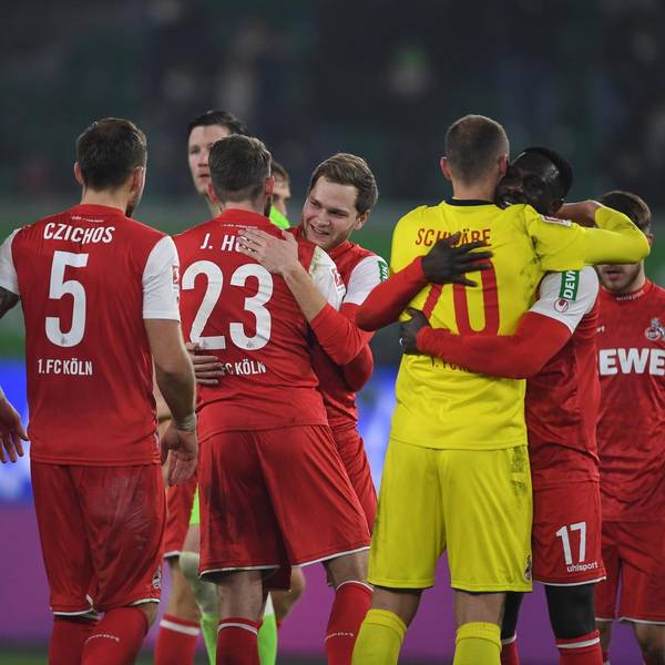 Köln Jubel Wolfsburg