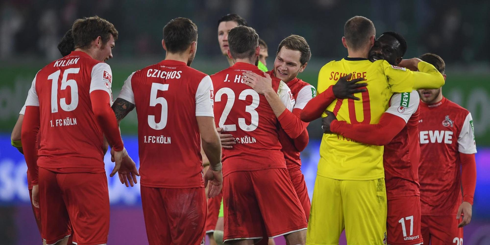 Köln Jubel Wolfsburg