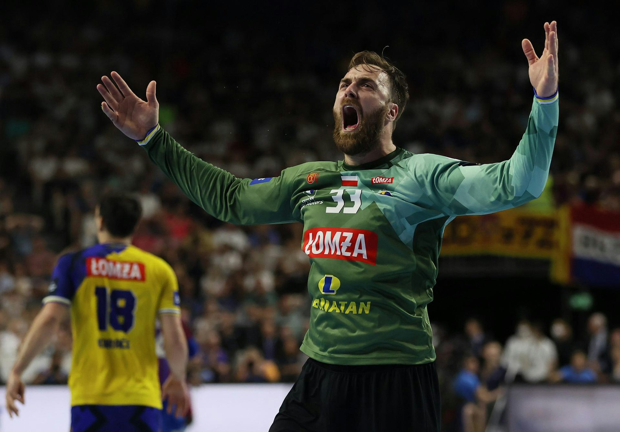 Andreas Wolff gestikuliert