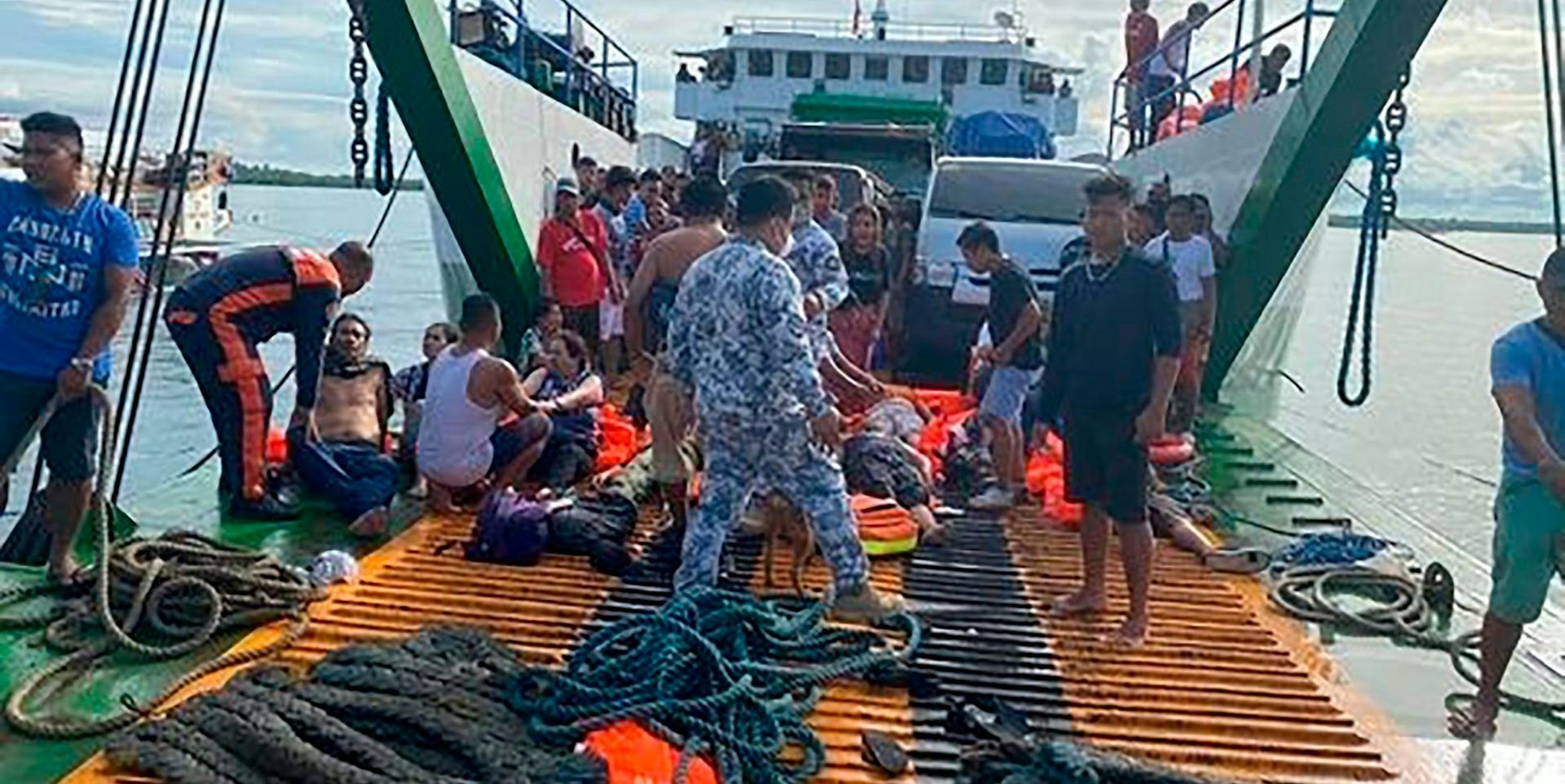 Brand Fähre Philippinen