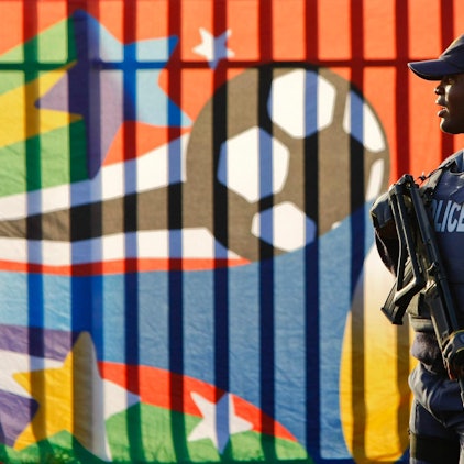 Polizei Südafrika Symbol PA 100722