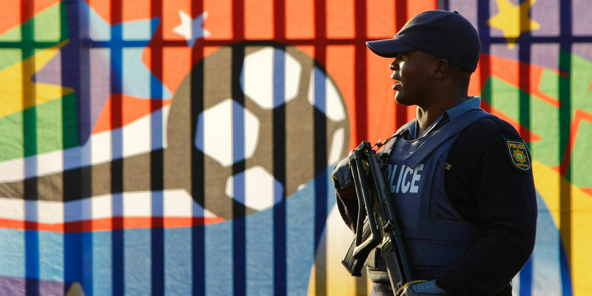 Polizei Südafrika Symbol PA 100722