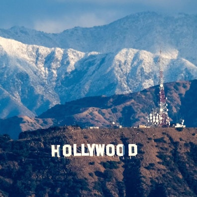 Hollywood Schriftzug
