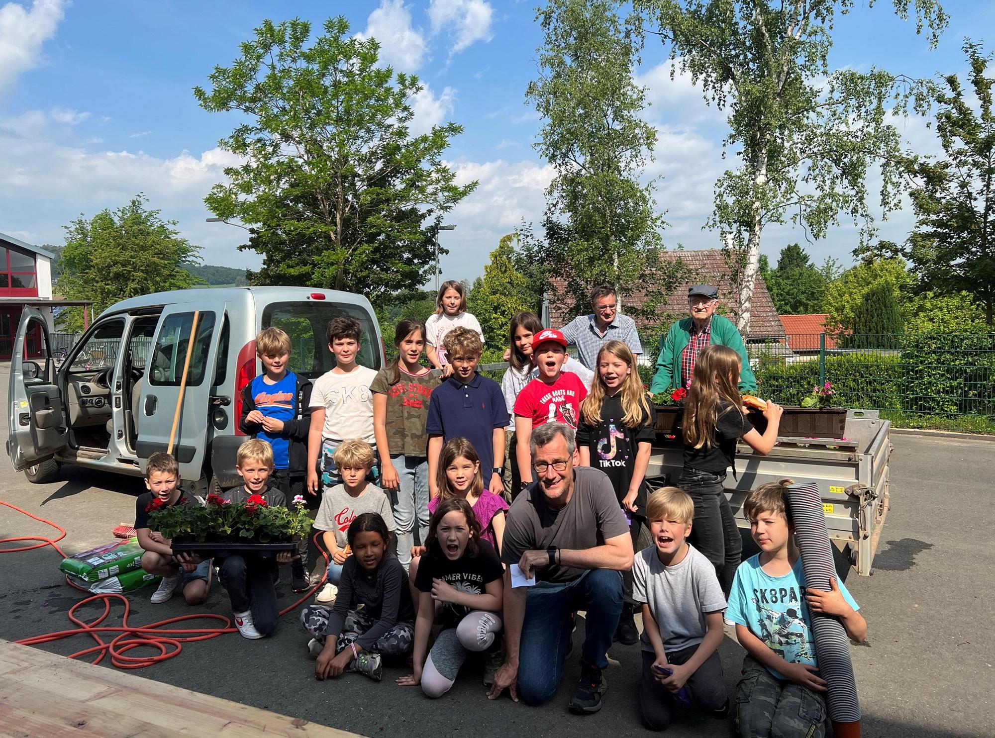 Pflanzaktion Kommern Grundschule