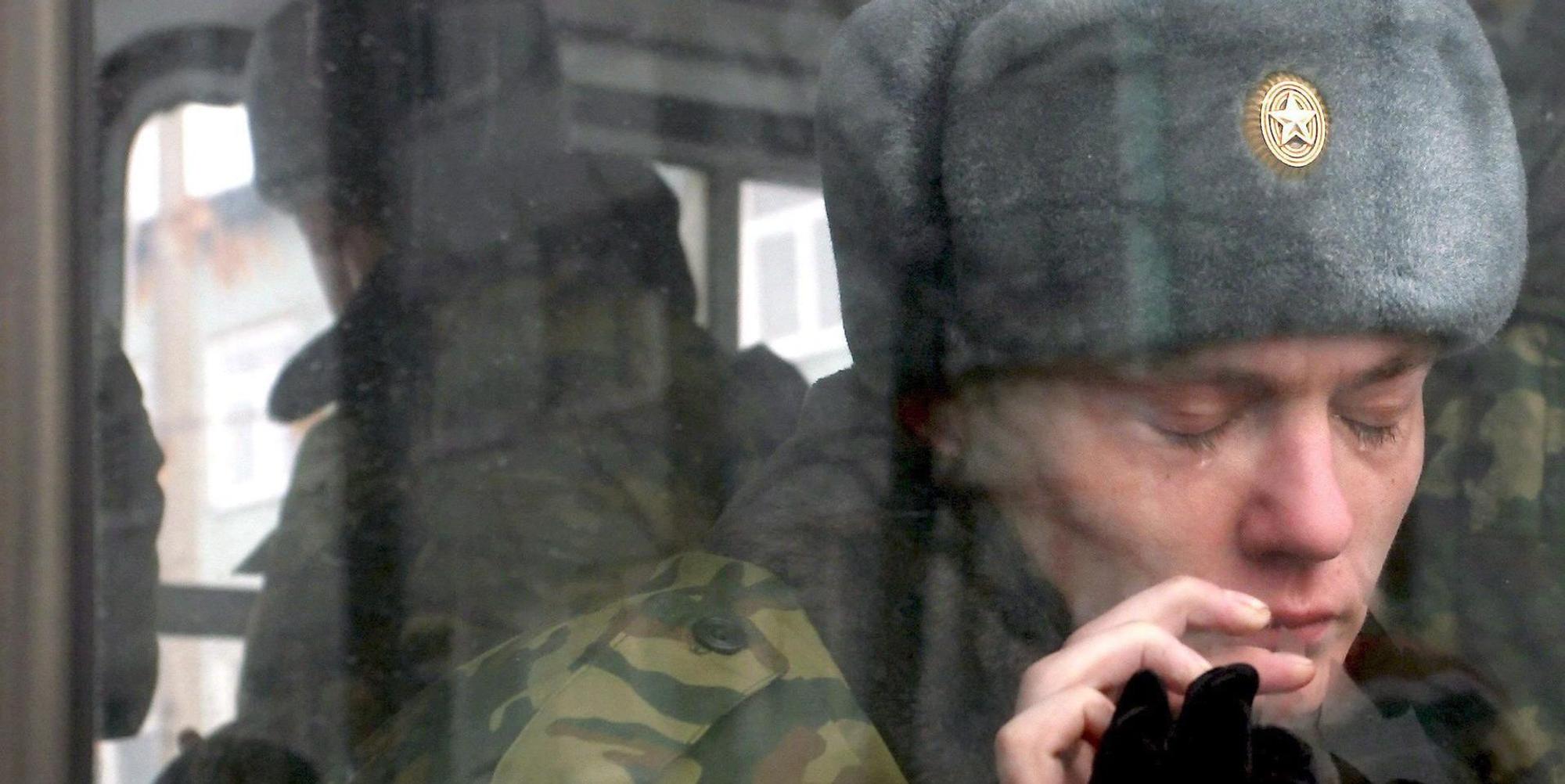 Russischer Soldat Einberufung
