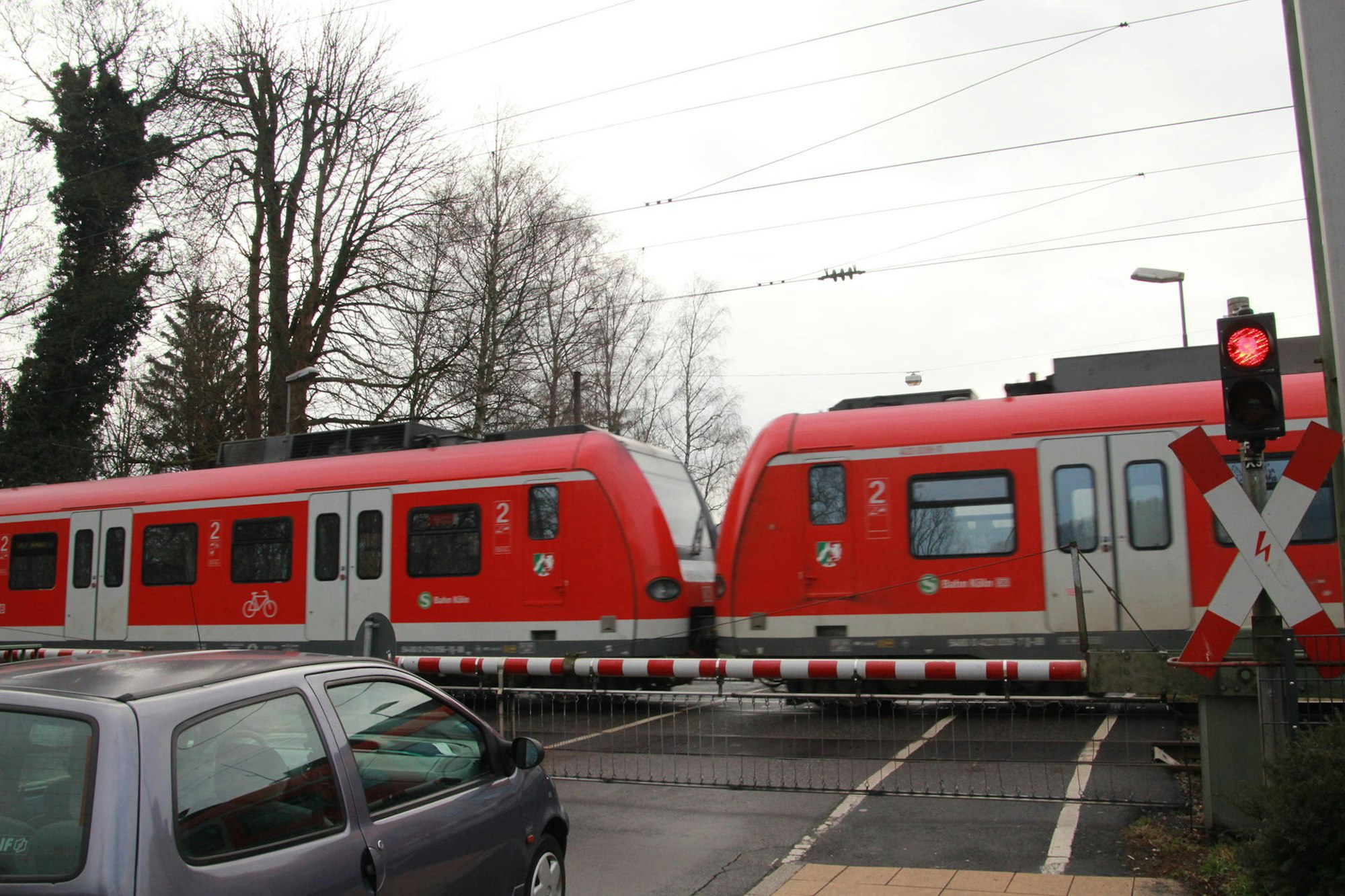 Bahnübergang in Eitorf