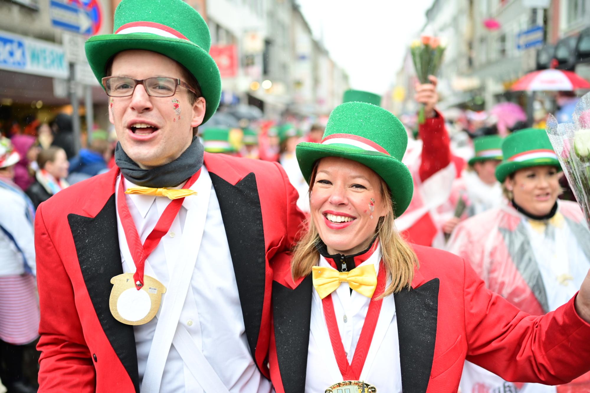 Gute Stimmung Rosenmontagszug
