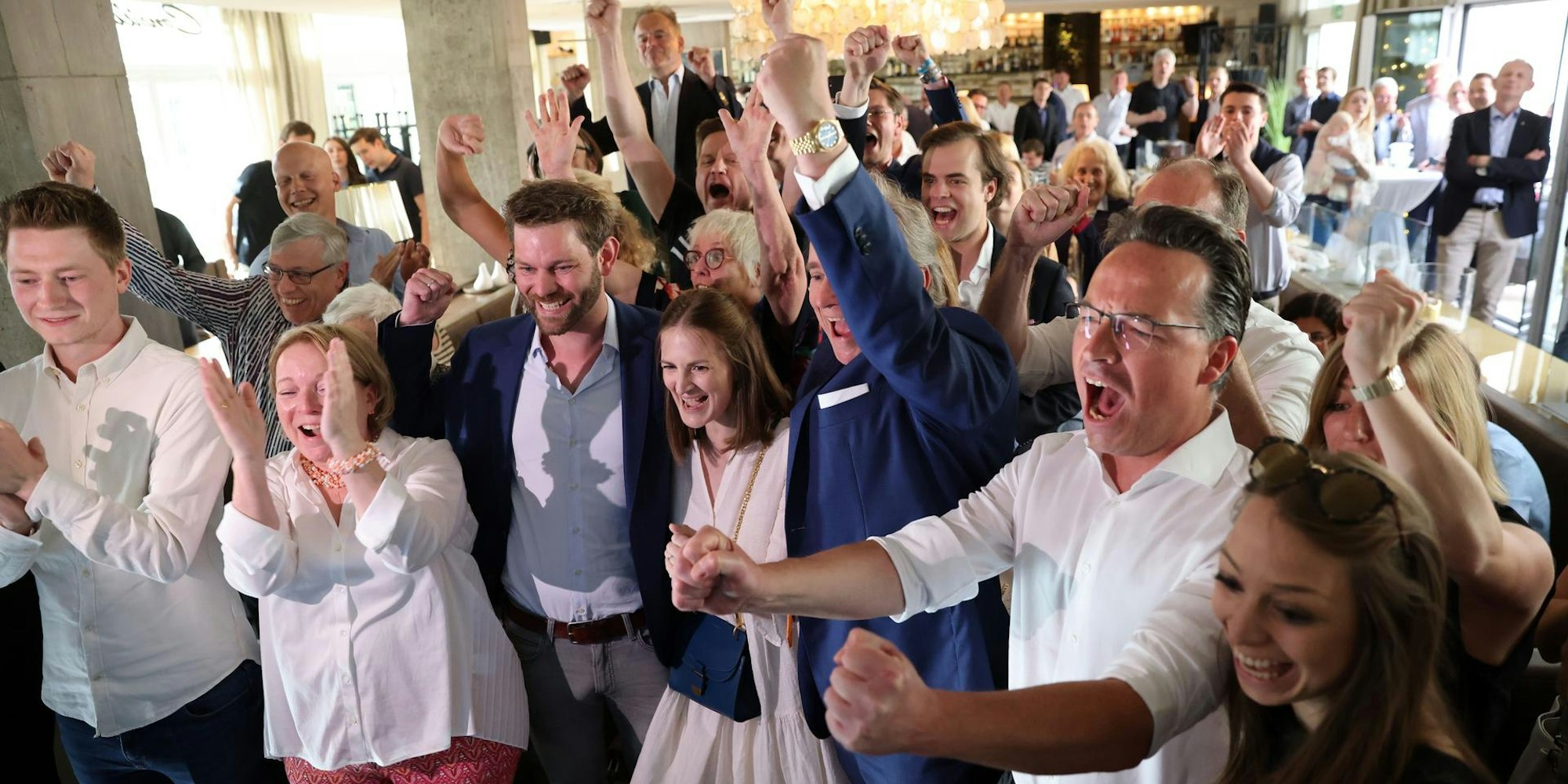 Jubel bei der CDU in Köln