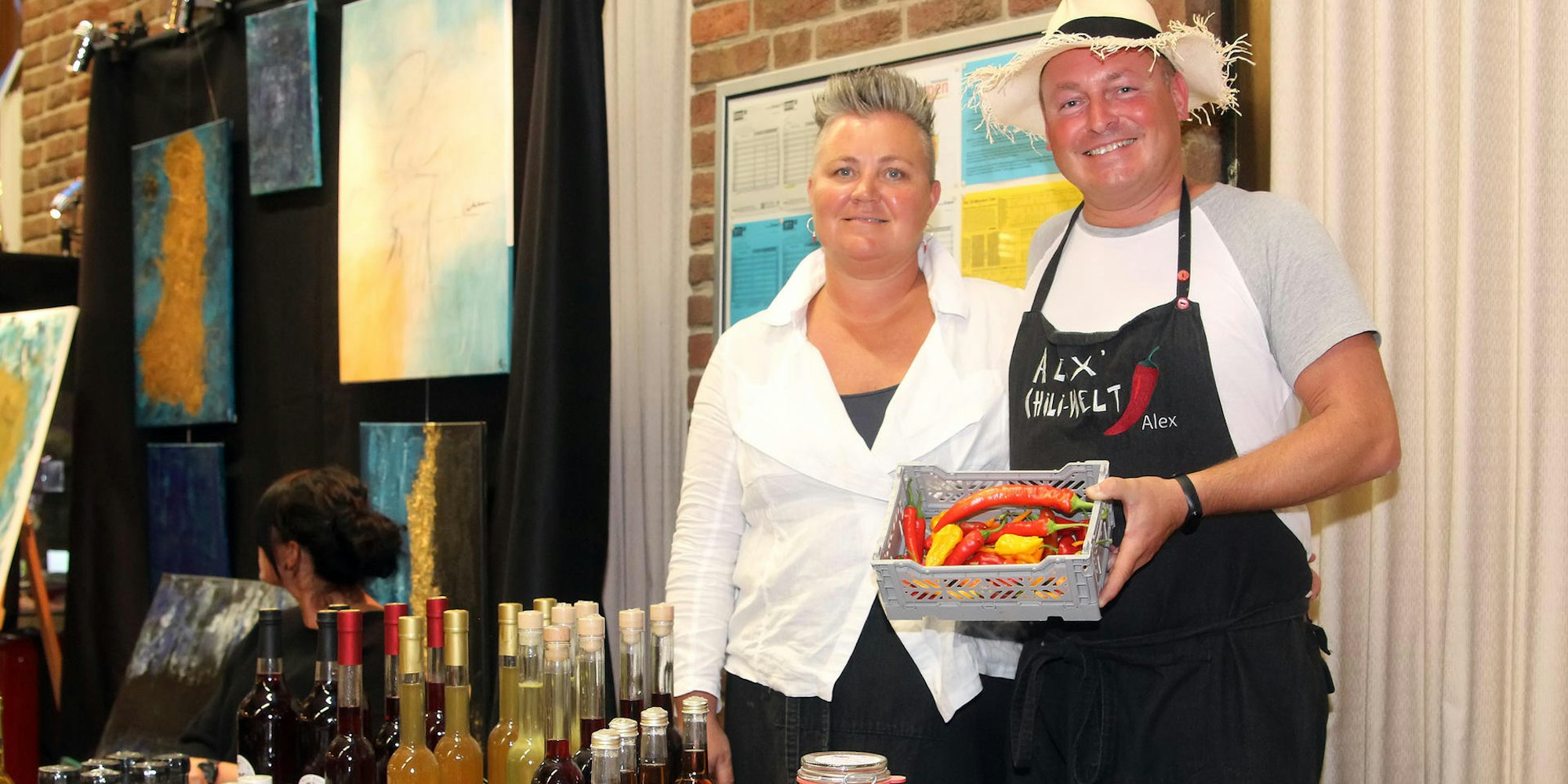 Handwerksmarkt: Chili-Stand