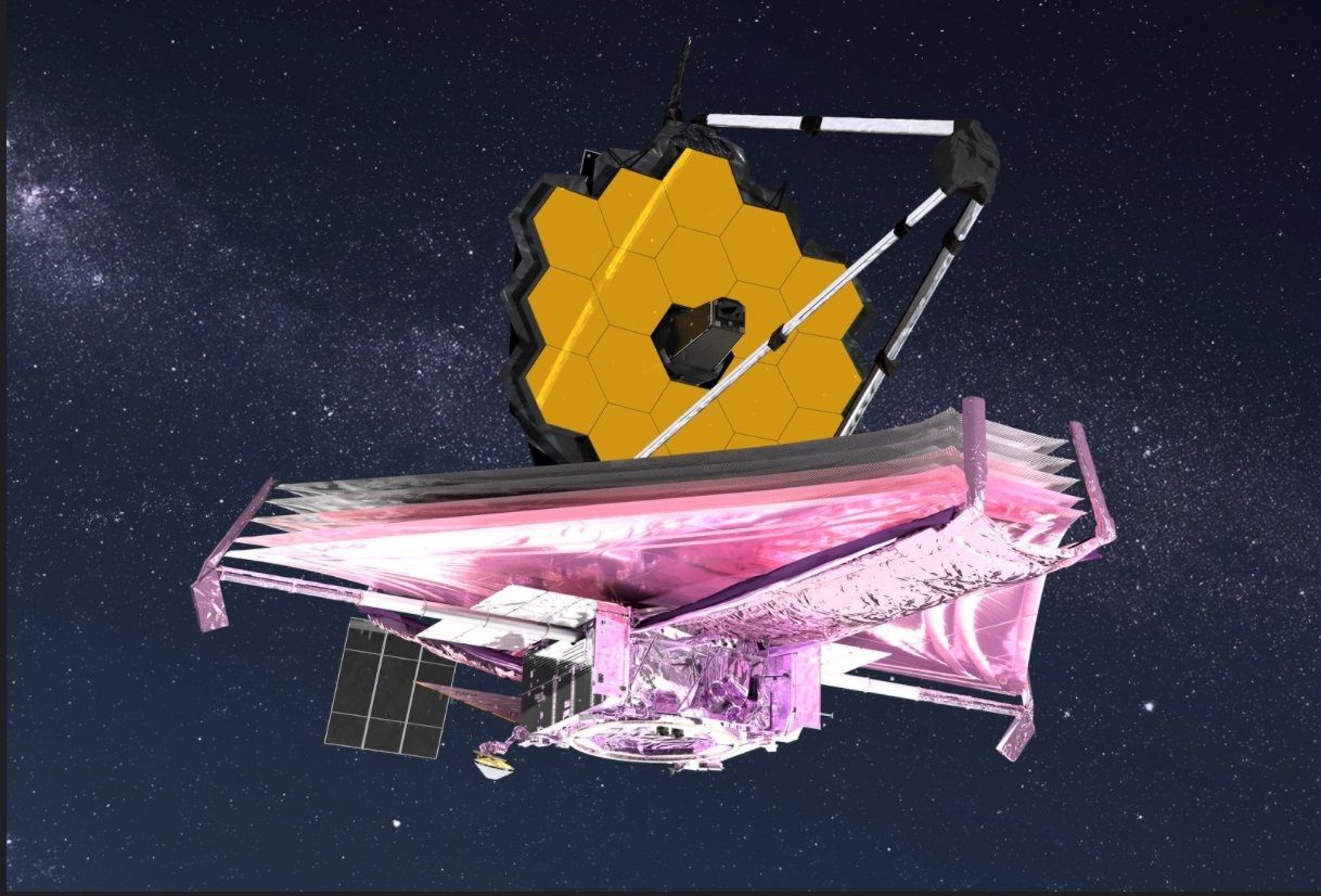 James-Webb-Teleskop Illu dpa