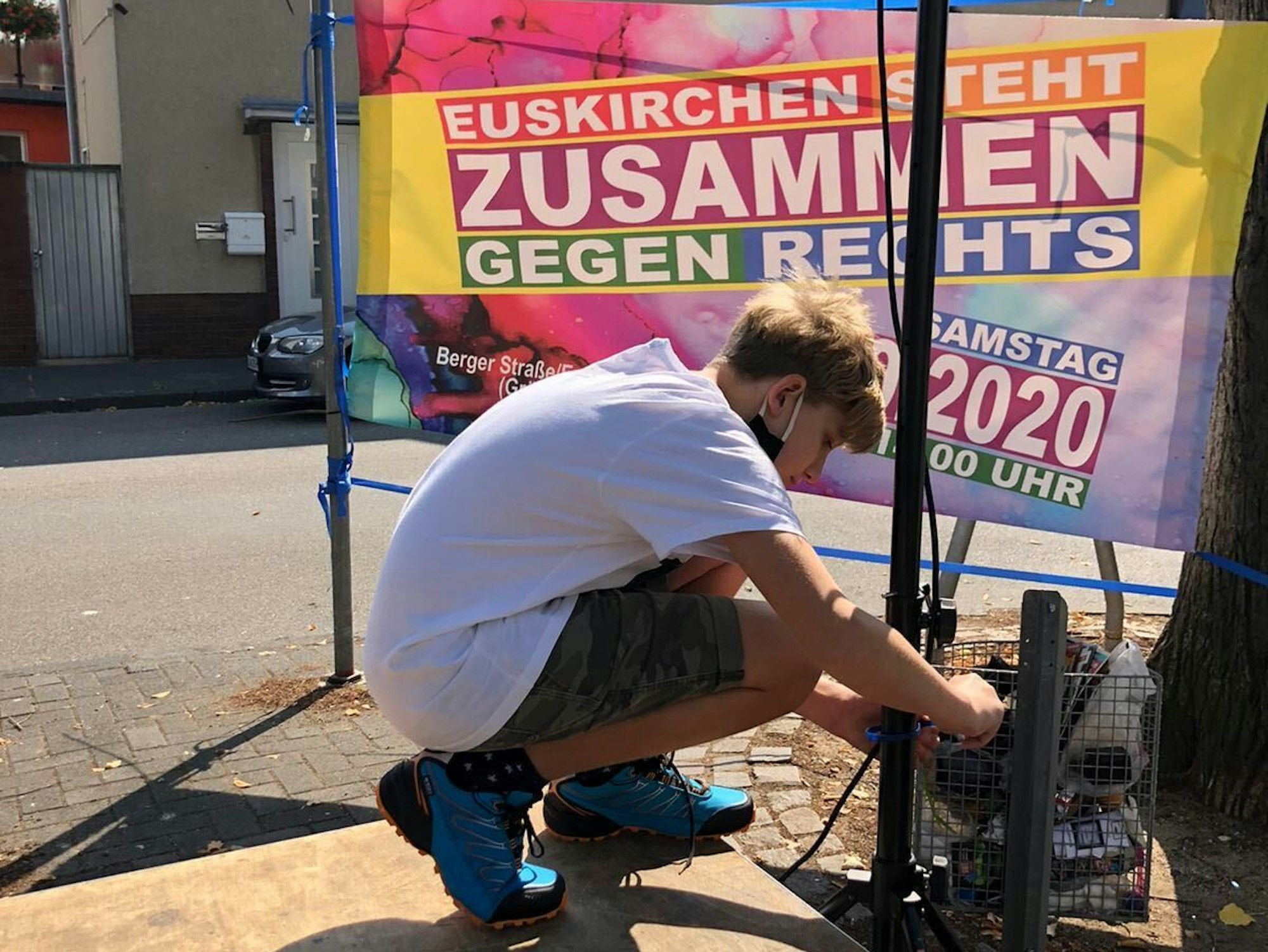 Aufbau Demo Euskirchen
