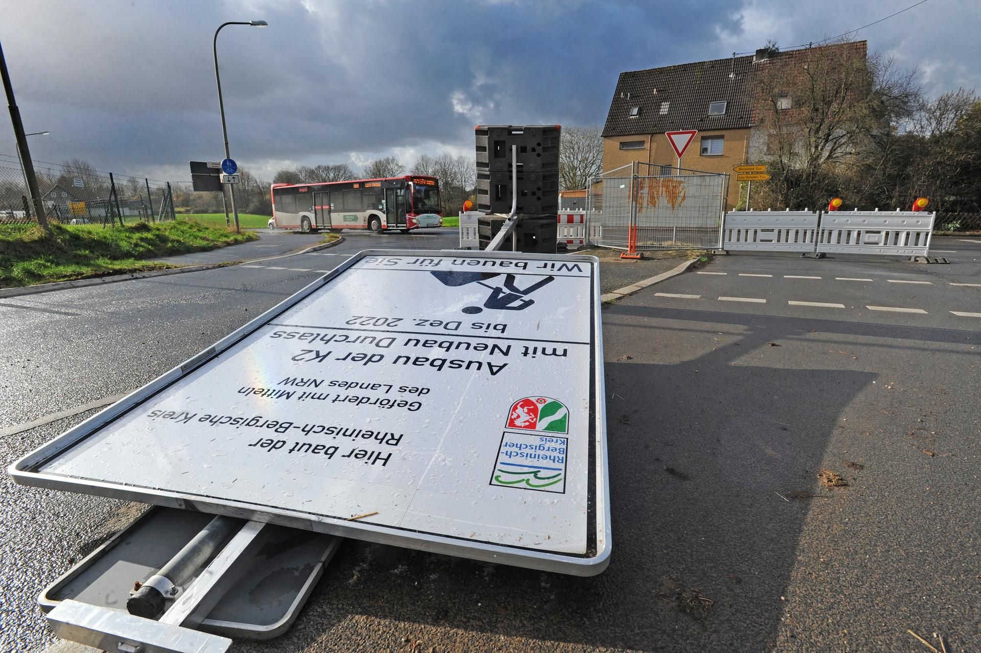 Burscheid Sturm Schild