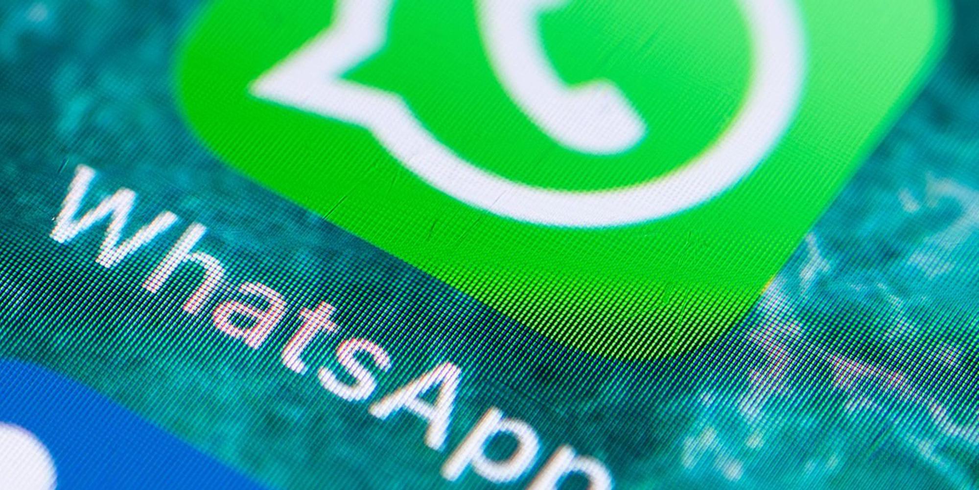 Whatsapp-Icon auf einem Smartphone