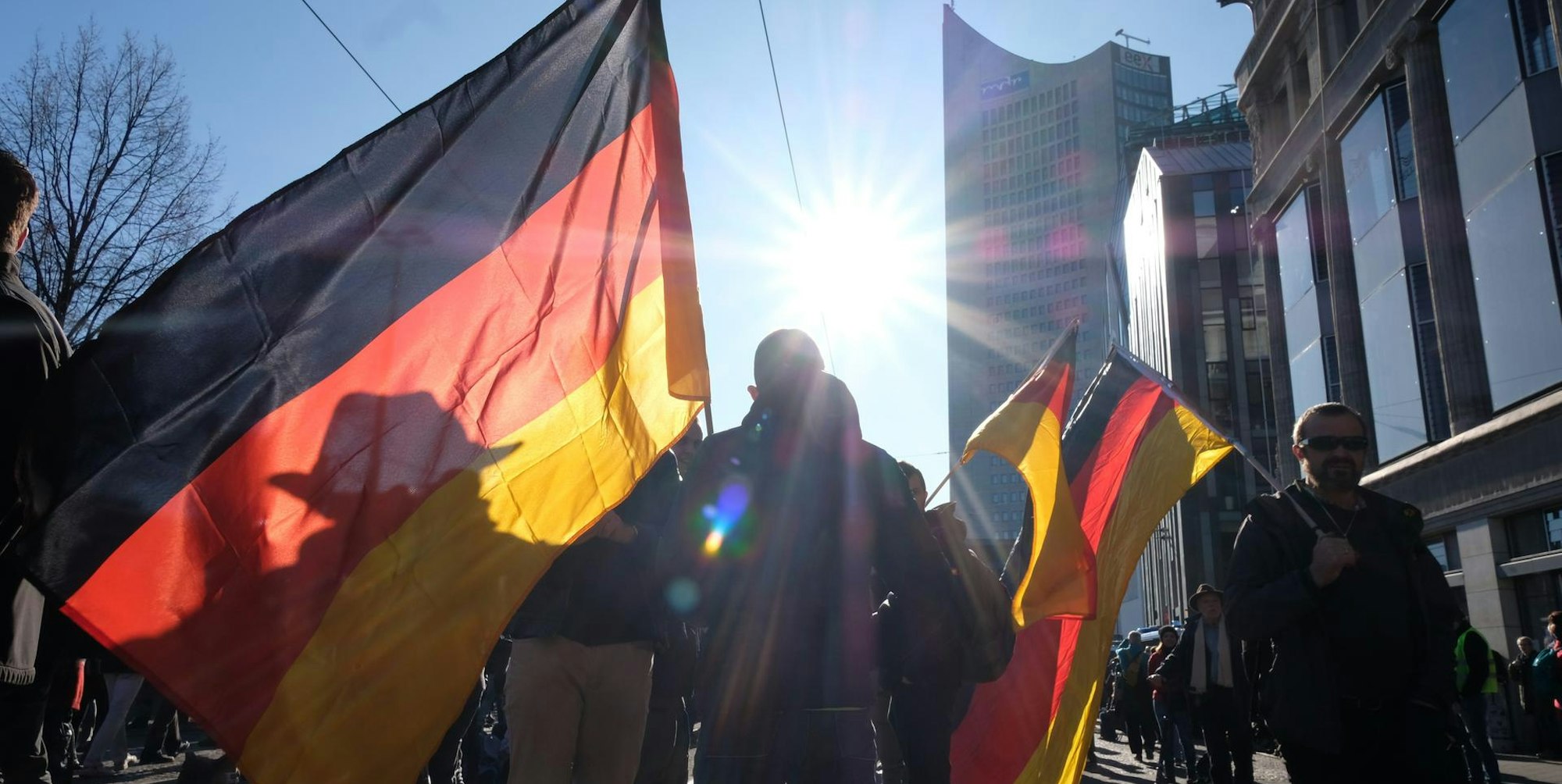 Querdenker Demo in Leipzig